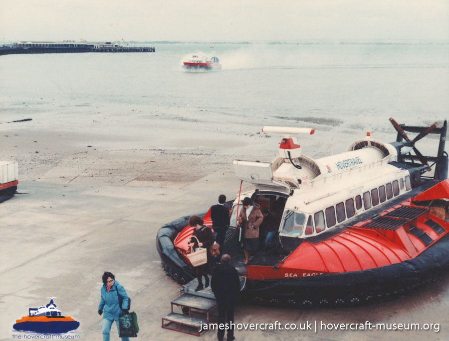 AP1-88 hovercraft at Ryde hoverport -  (credit: The <a href='http://www.hovercraft-museum.org/' target='_blank'>Hovercraft Museum Trust</a>).
